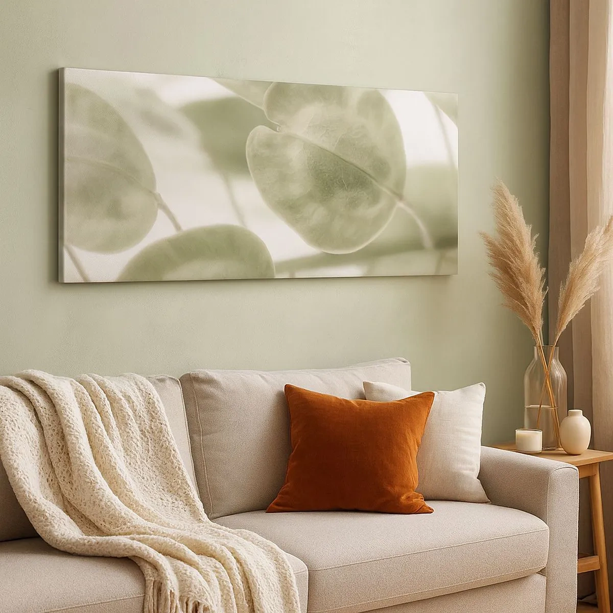 Impression sur toile - Image sur toile - Au commencement il y avait des feuilles... - 100x40 cm