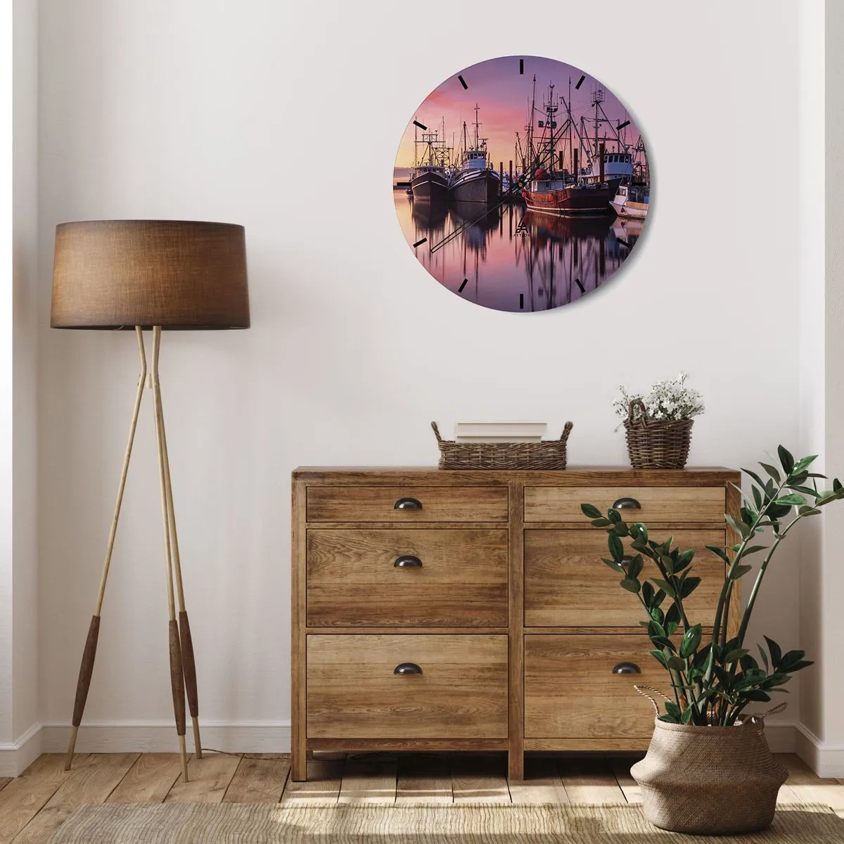 Horloge murale - Pendule murale - Avant le jour suivant - 30x30 cm