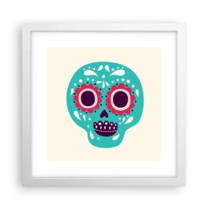 Affiche dans un cadre blanc - Poster - La vie – du plaisir jusqu'à la mort - 30x30 cm