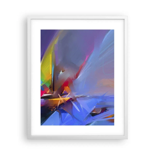 Affiche dans un cadre blanc - Poster - Hélices comme un oiseau - 40x50 cm