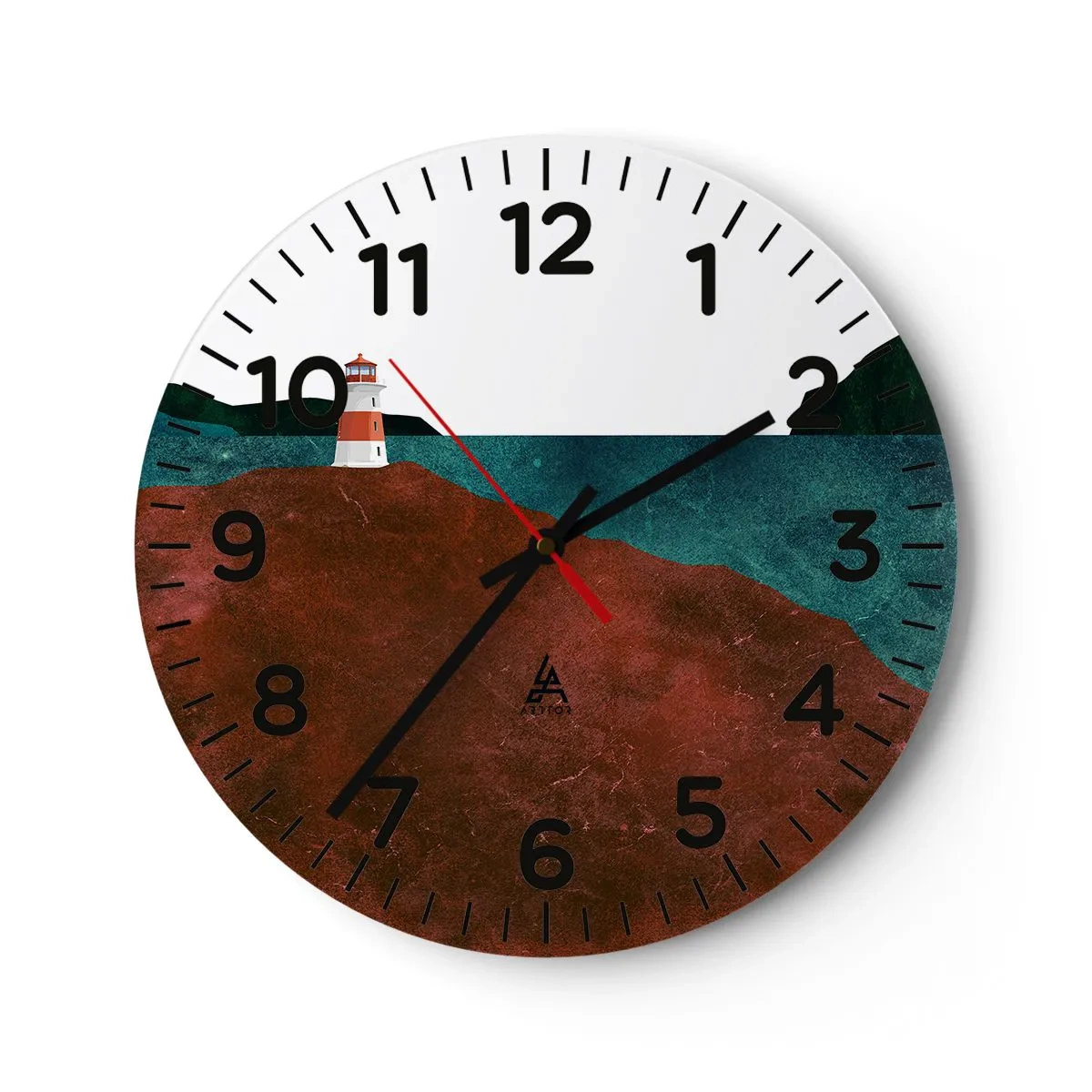 Horloge murale - Pendule murale - En regardant la mer - 40x40 cm