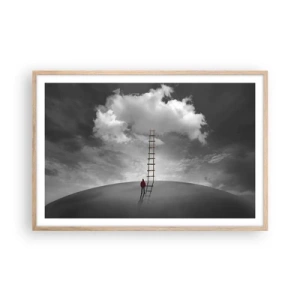 Affiche dans un chêne clair - Poster - Tout est possible - 91x61 cm