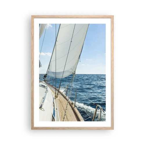 Affiche dans un chêne clair - Poster - Ohé, l'aventure - 50x70 cm