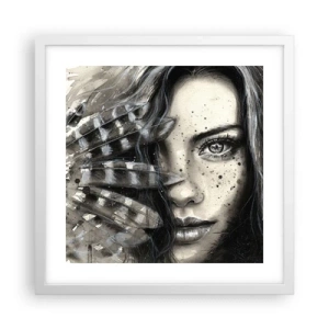 Affiche dans un cadre blanc - Poster - Beauté sauvage - 40x40 cm