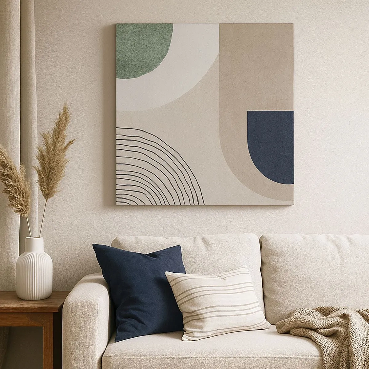 Impression sur toile - Image sur toile - La douceur de l'ovale - 30x30 cm