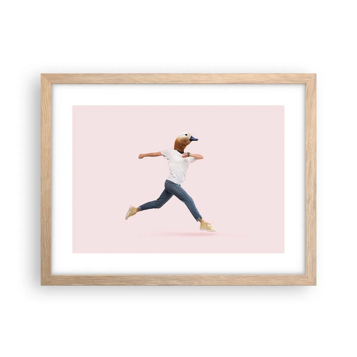 Affiche dans un chêne clair - Poster - Une pincée d'absurdité - 40x30 cm