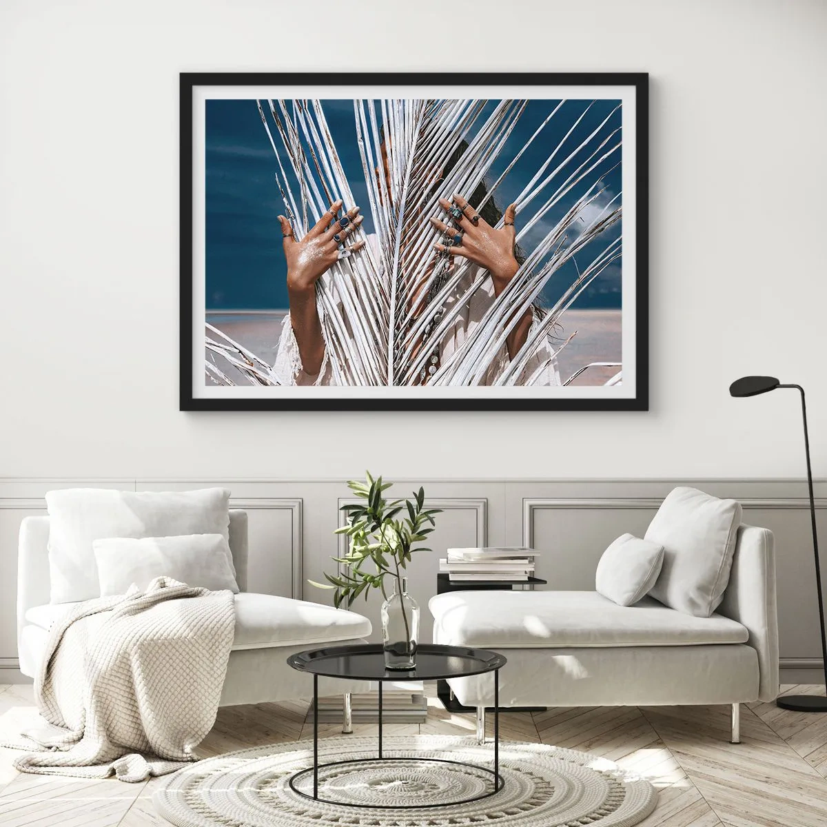 Affiche dans un cadre noir - Poster - Fille de chaman ? - 40x30 cm