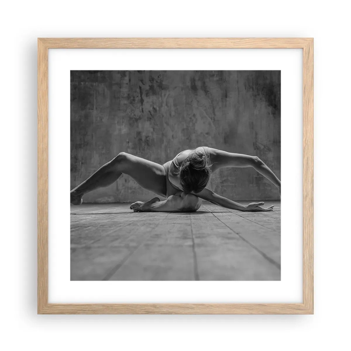 Affiche dans un chêne clair - Poster - Symétrie trouvée - 40x40 cm
