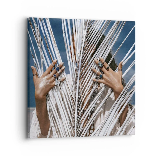 Impression sur toile - Image sur toile - Fille de chaman ? - 30x30 cm