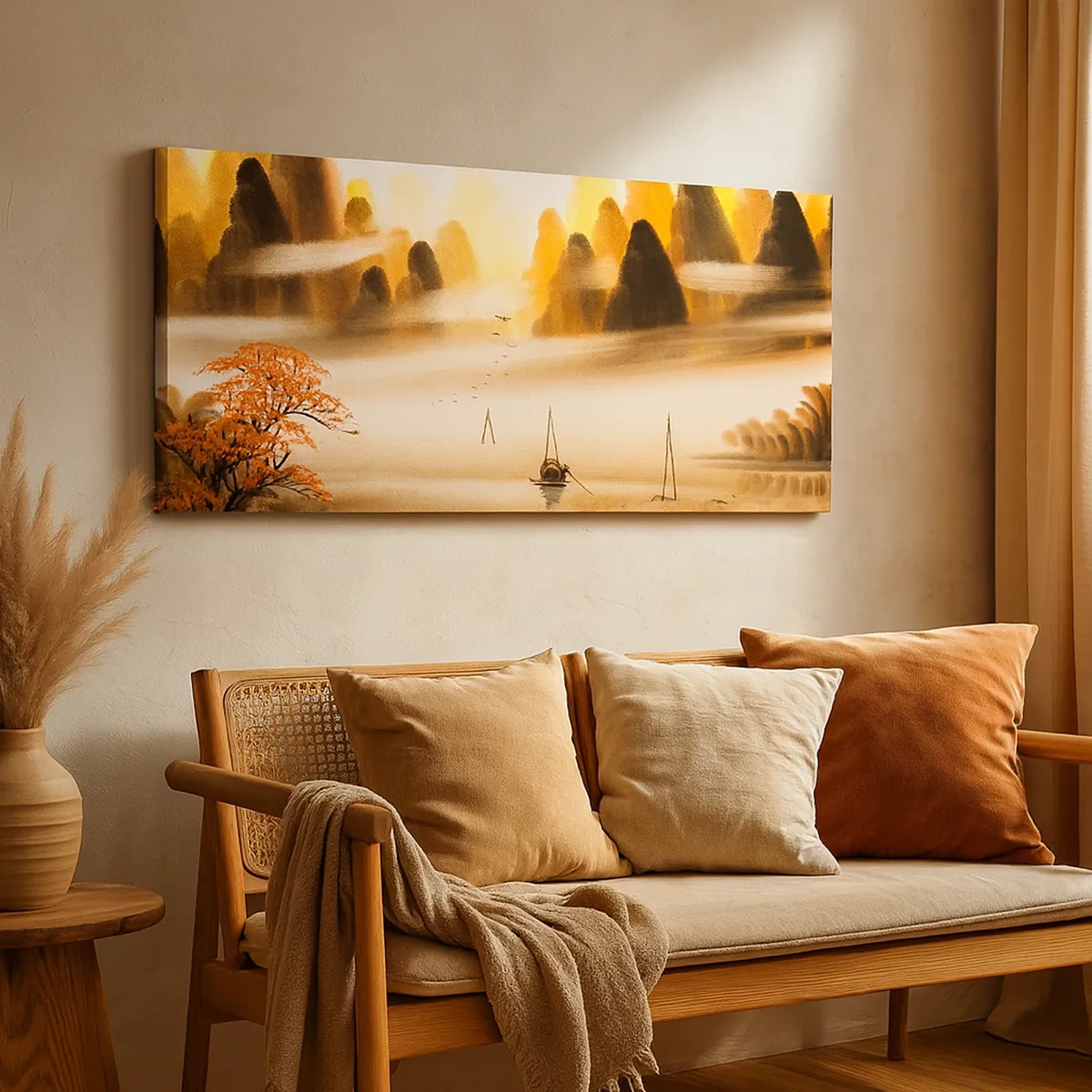 Impression sur toile - Image sur toile - Plus loin que l'Extrême-Orient - 30x30 cm