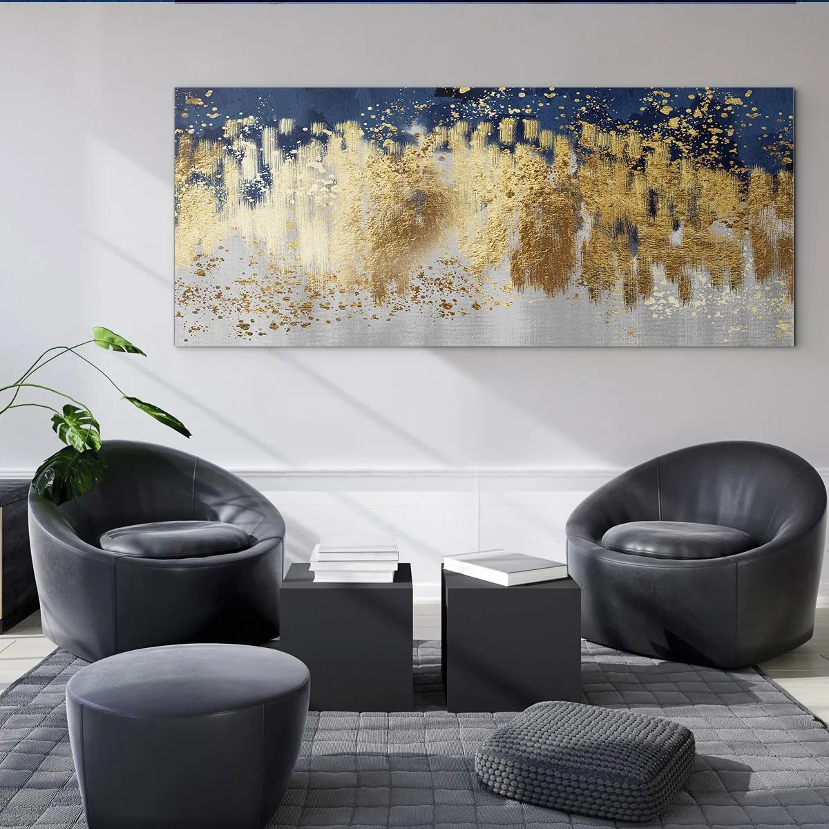 Impression sur verre - Image sur verre - Une composition moderne et pétillante - 100x40 cm