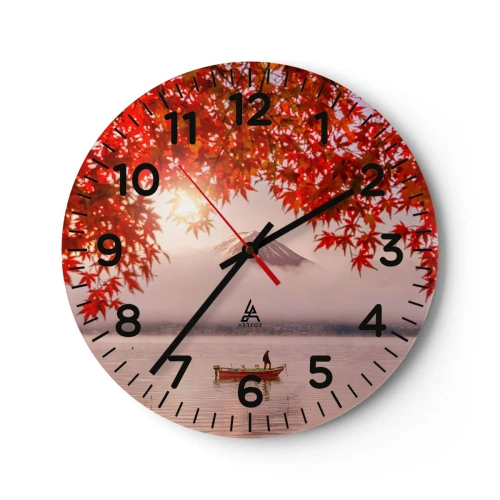 Horloge murale - Pendule murale - Dans le climat japonais - 30x30 cm