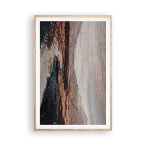 Affiche dans un chêne clair - Poster - Une vallée tranquille - 61x91 cm