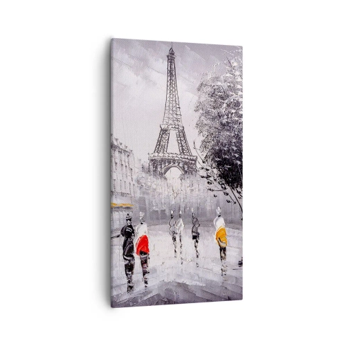Impression sur toile - Image sur toile - Balade parisienne - 55x100 cm