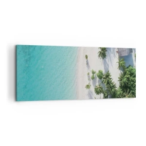 Impression sur toile - Image sur toile - Vacances au paradis - 100x40 cm