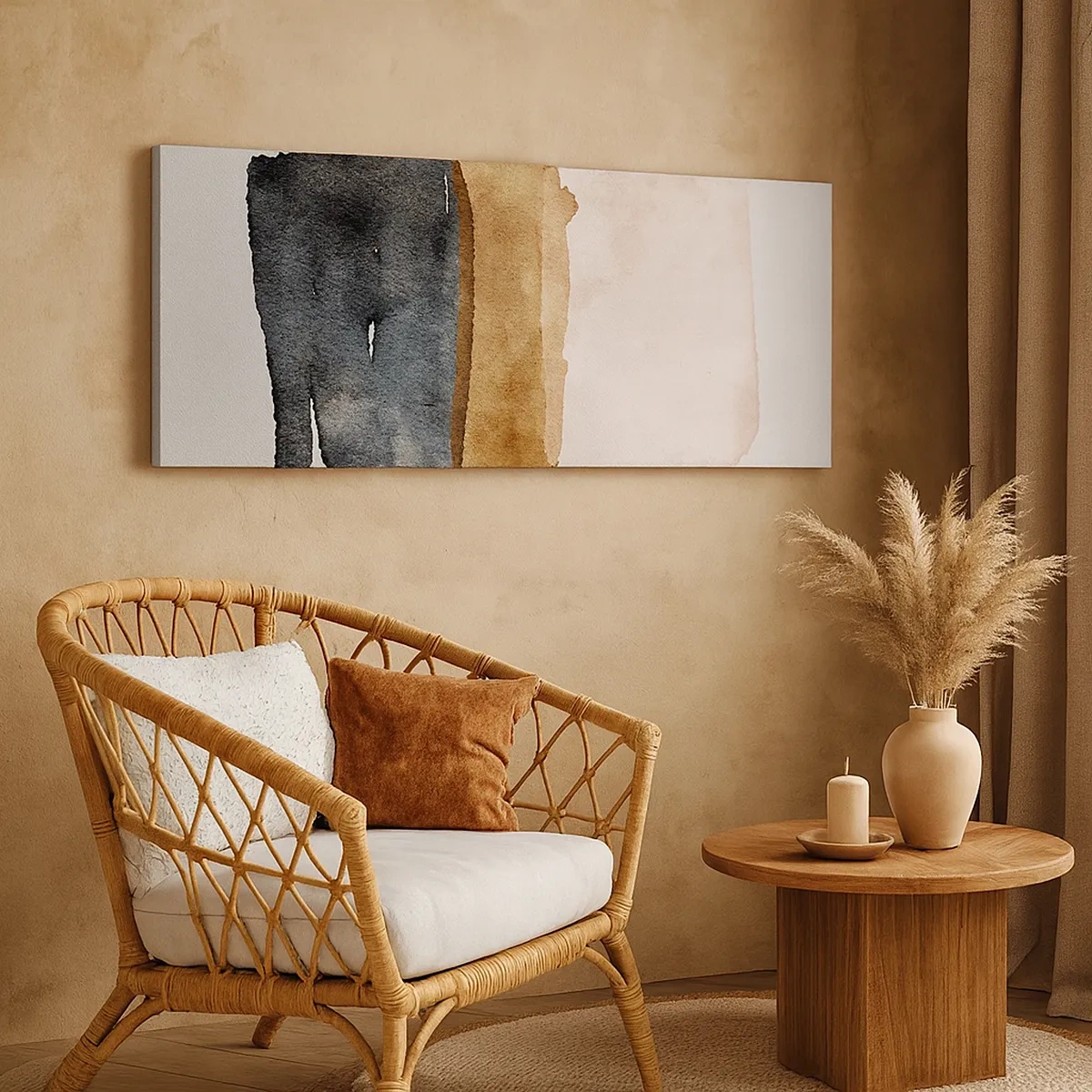 Impression sur toile - Image sur toile - Composition de couleurs de la terre - 30x30 cm