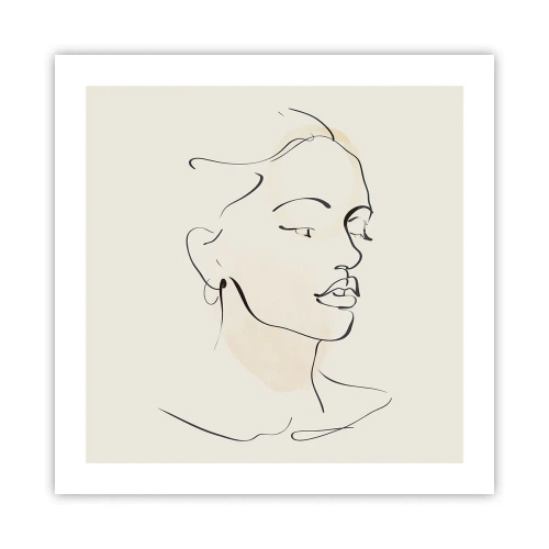 Affiche - Poster - Une ligne certaine - 50x50 cm