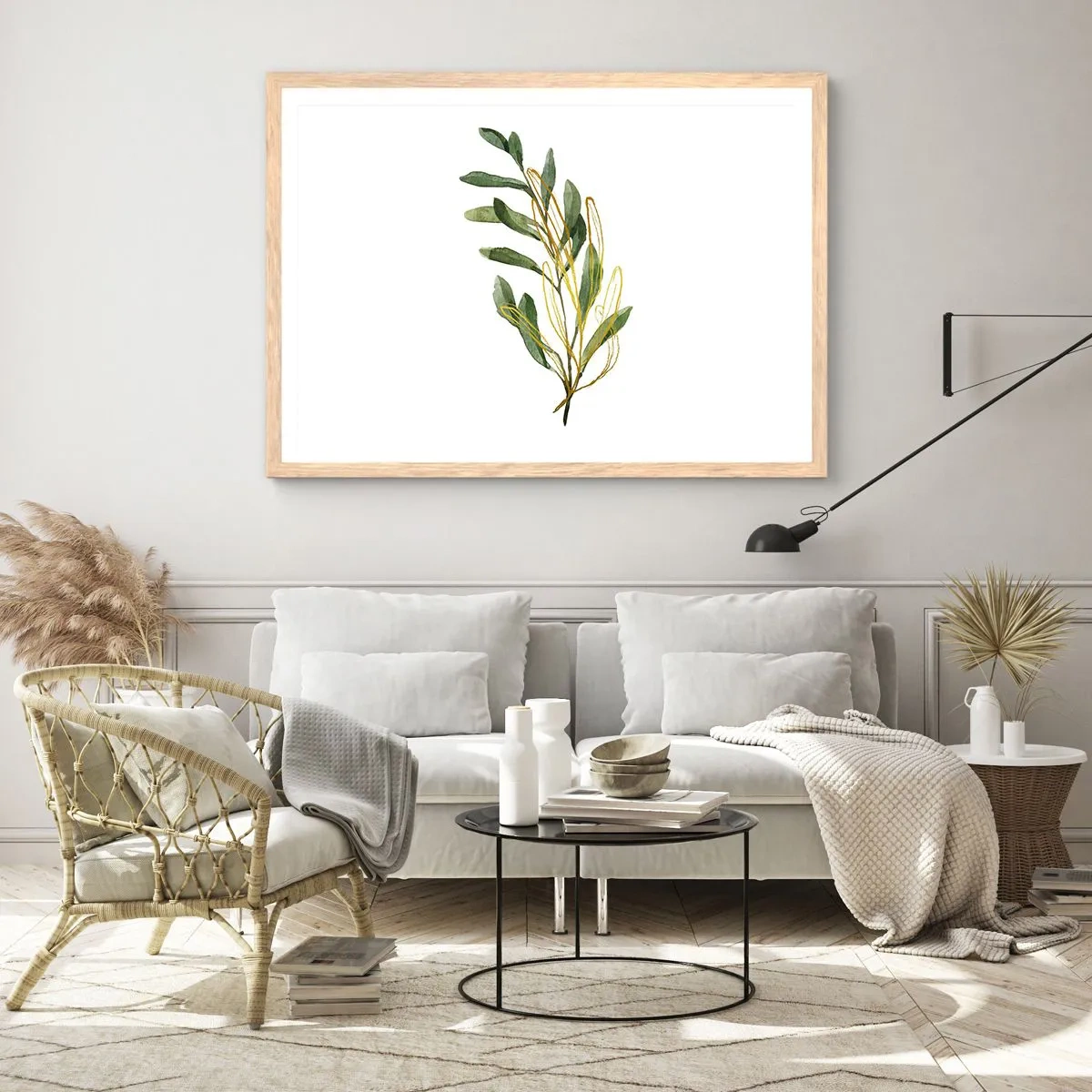 Affiche dans un chêne clair - Poster - Tout ce qui est bon - 40x30 cm