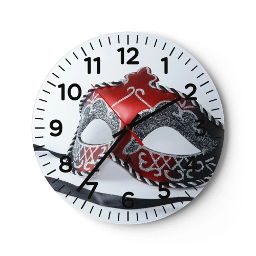 Horloge murale - Pendule murale - Invitation au bal - 40x40 cm