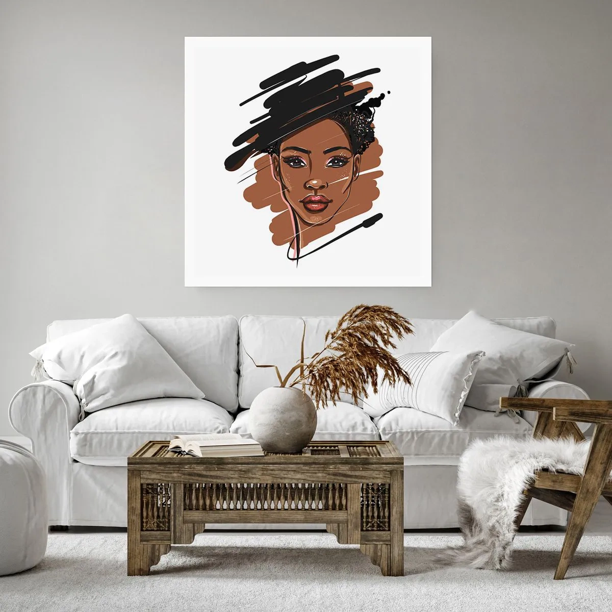 Affiche - Poster - Doux comme le chocolat - 30x30 cm