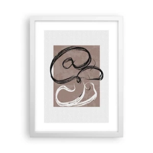 Affiche dans un cadre blanc - Poster - Composition – la recherche de la plénitude - 30x40 cm