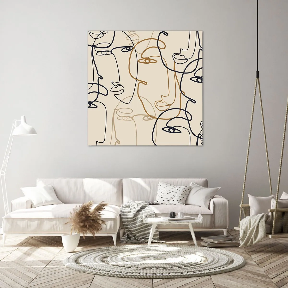 Impression sur toile - Image sur toile - Portrait multiplié - 40x40 cm