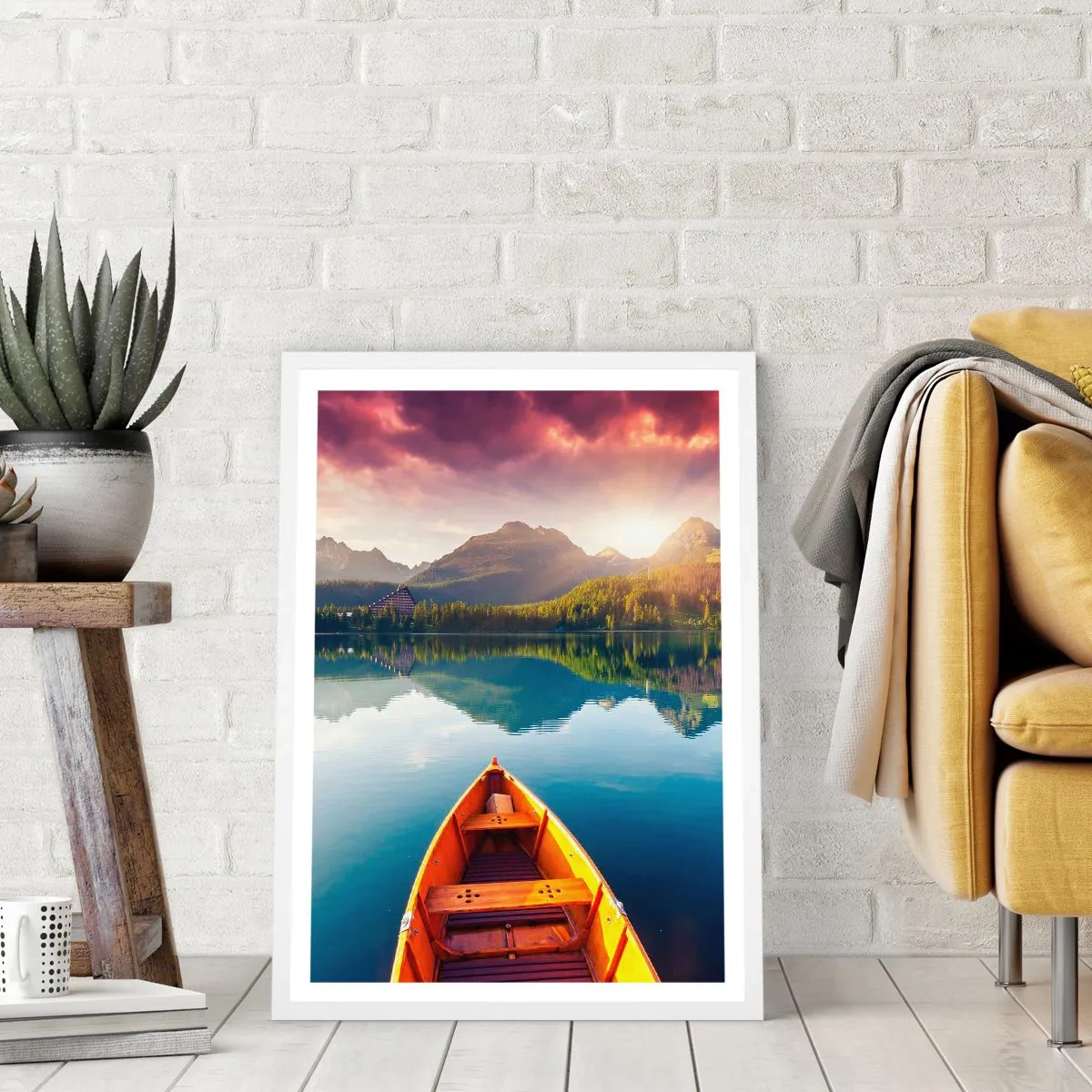 Affiche dans un cadre blanc - Poster - Rien contre nature - 40x50 cm