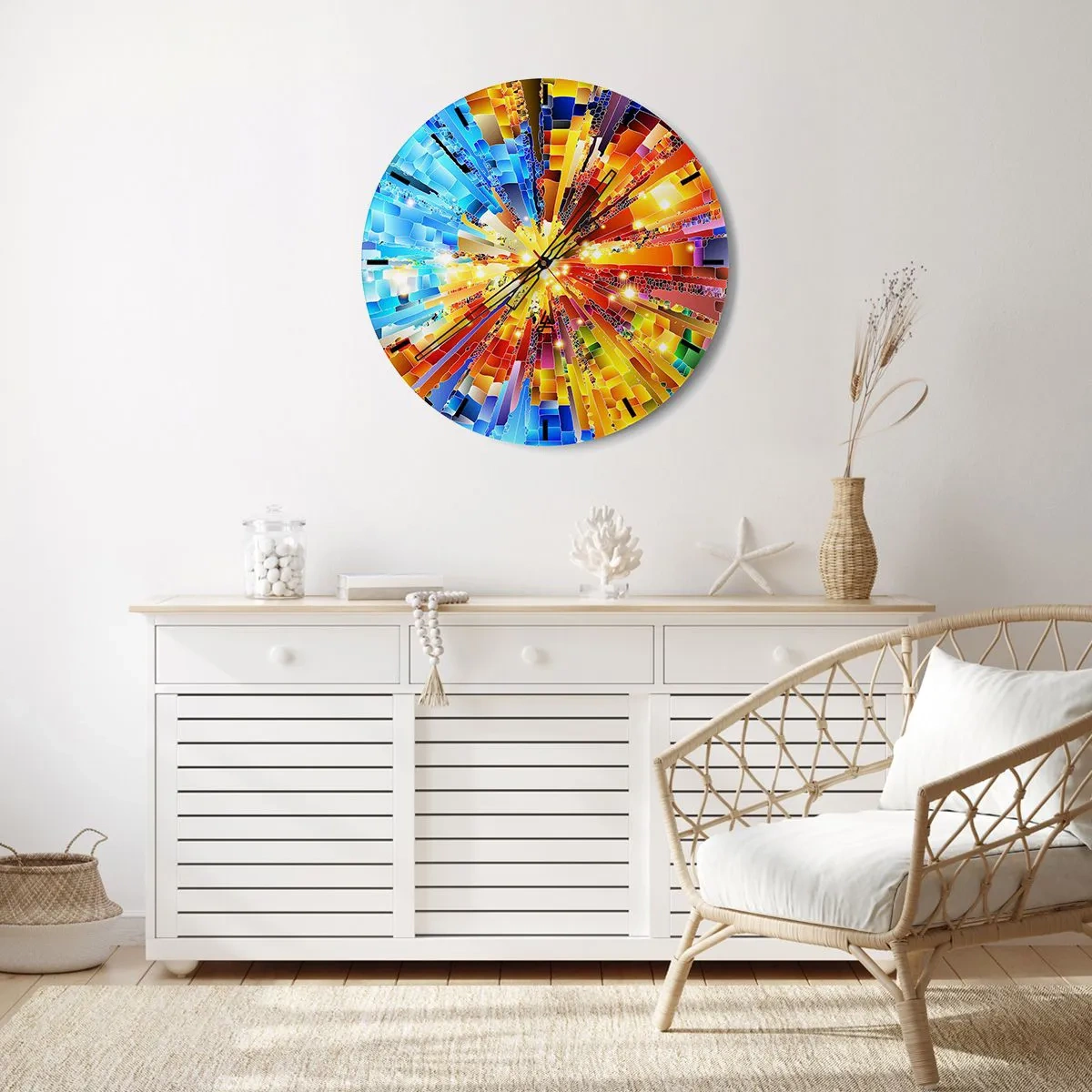 Horloge murale - Pendule murale - In medias res - 40x40 cm