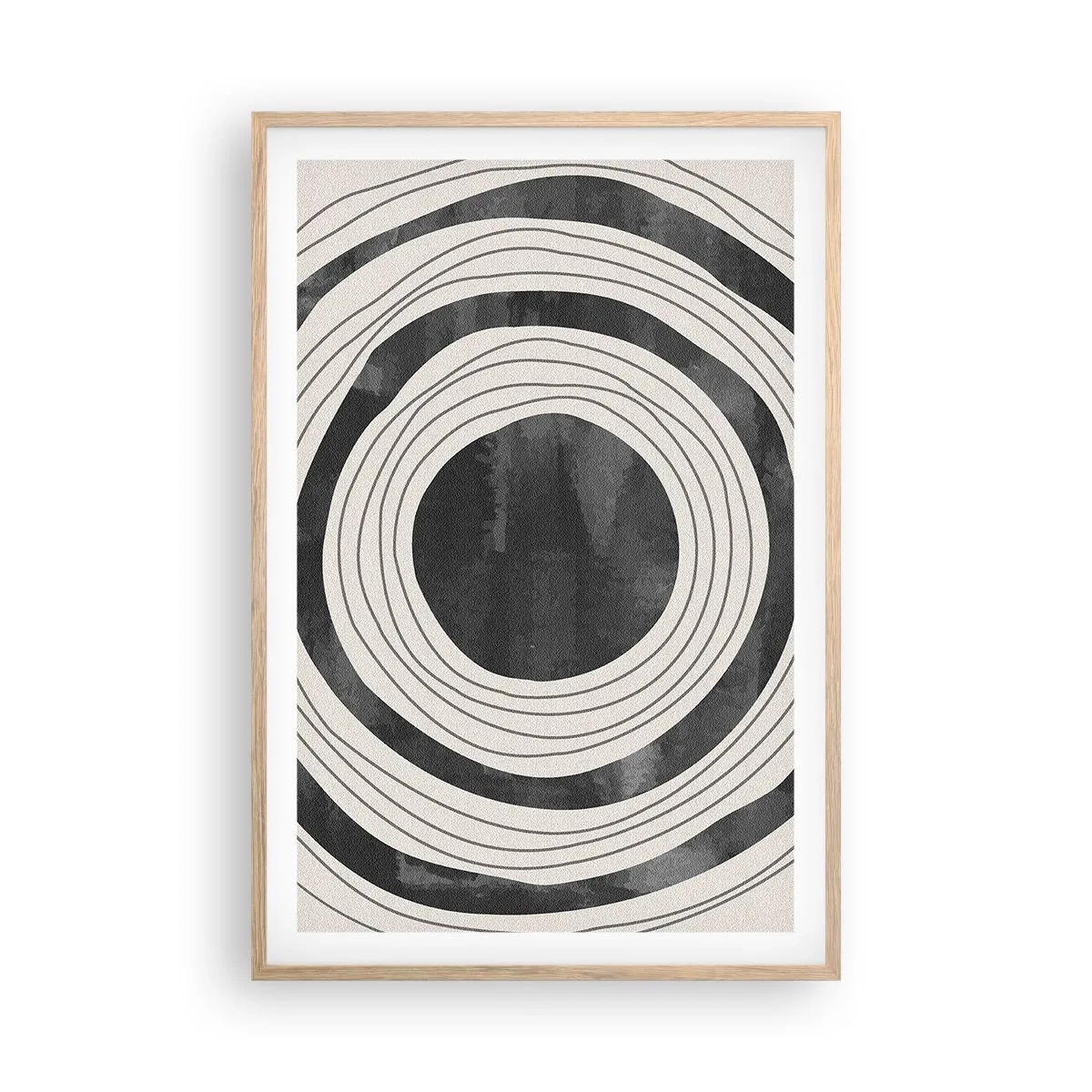 Affiche dans un chêne clair - Poster - Droit au but - 61x91 cm