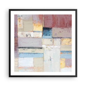 Affiche dans un cadre noir - Poster - Le calme de la géométrie - 60x60 cm