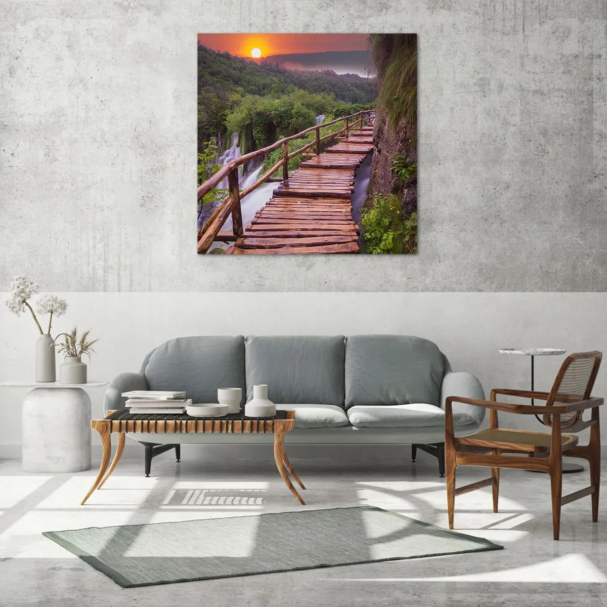 Impression sur verre - Image sur verre - La beauté au-delà de la croyance - 70x70 cm