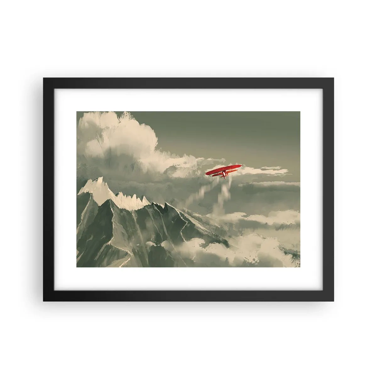 Affiche dans un cadre noir - Poster - Pionnier intrépide - 40x30 cm