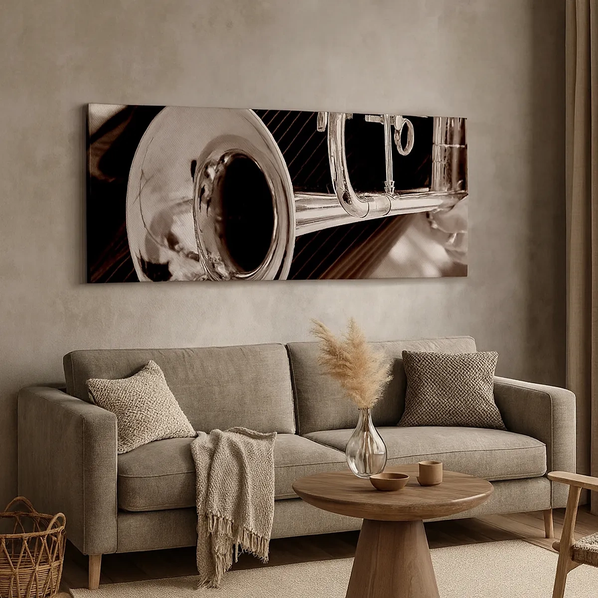 Impression sur toile - Image sur toile - Voyage musical vers les années 30 - 30x30 cm