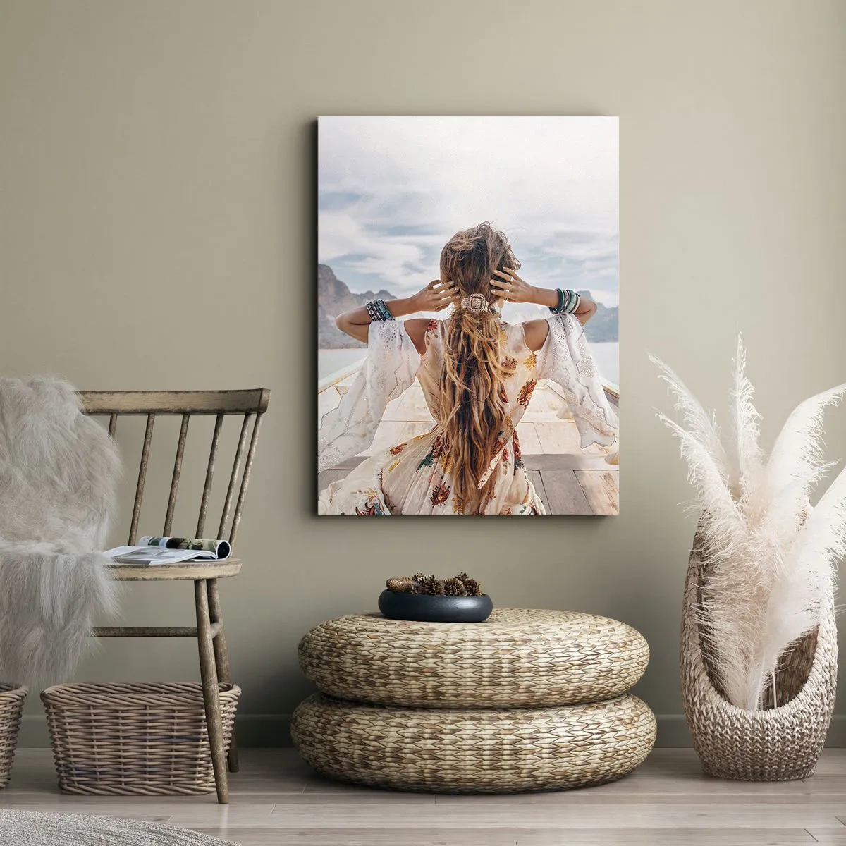 Impression sur toile - Image sur toile - En route vers le bonheur - 55x100 cm