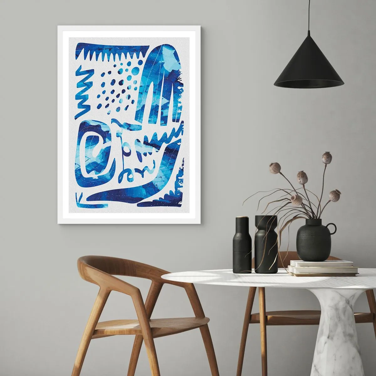 Affiche dans un cadre blanc - Poster - Retour aux racines - 30x40 cm