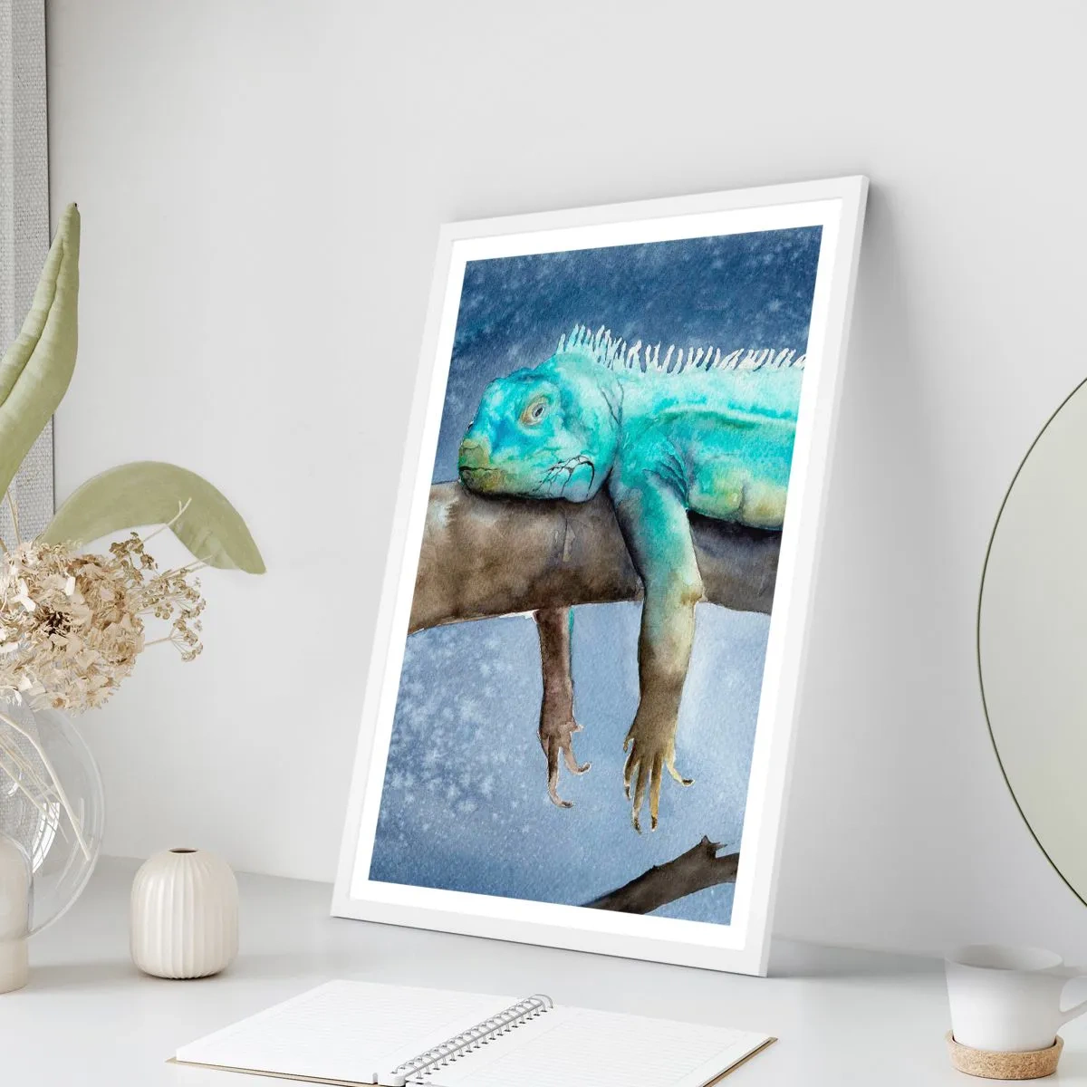 Affiche dans un cadre blanc - Poster - Tout va bien! - 70x100 cm