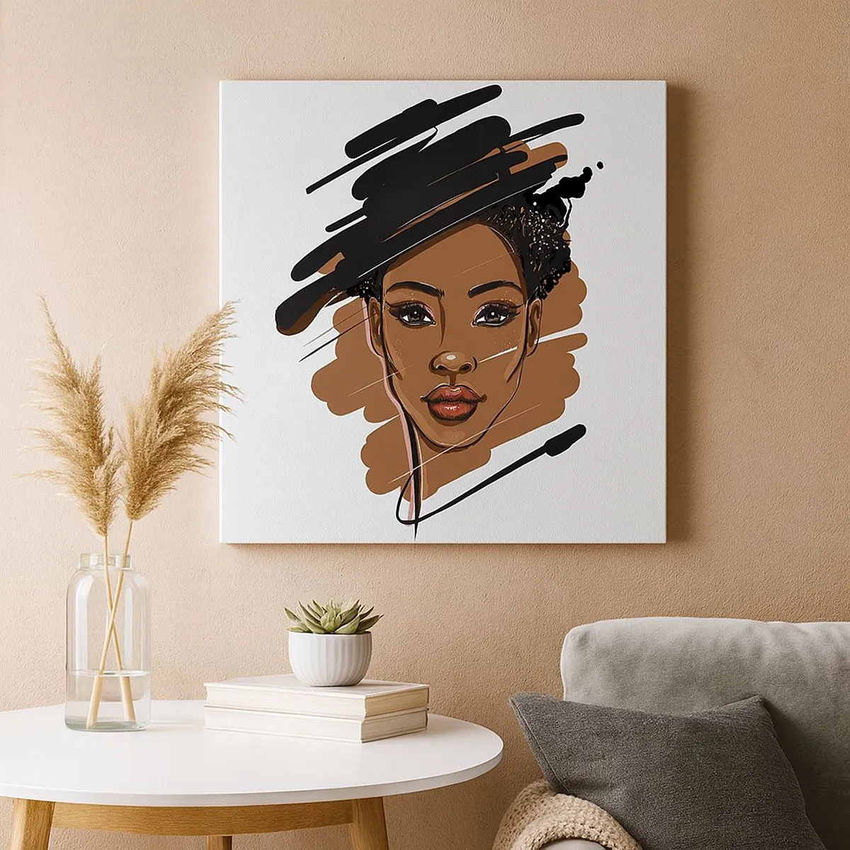 Impression sur toile - Image sur toile - Doux comme le chocolat - 30x30 cm