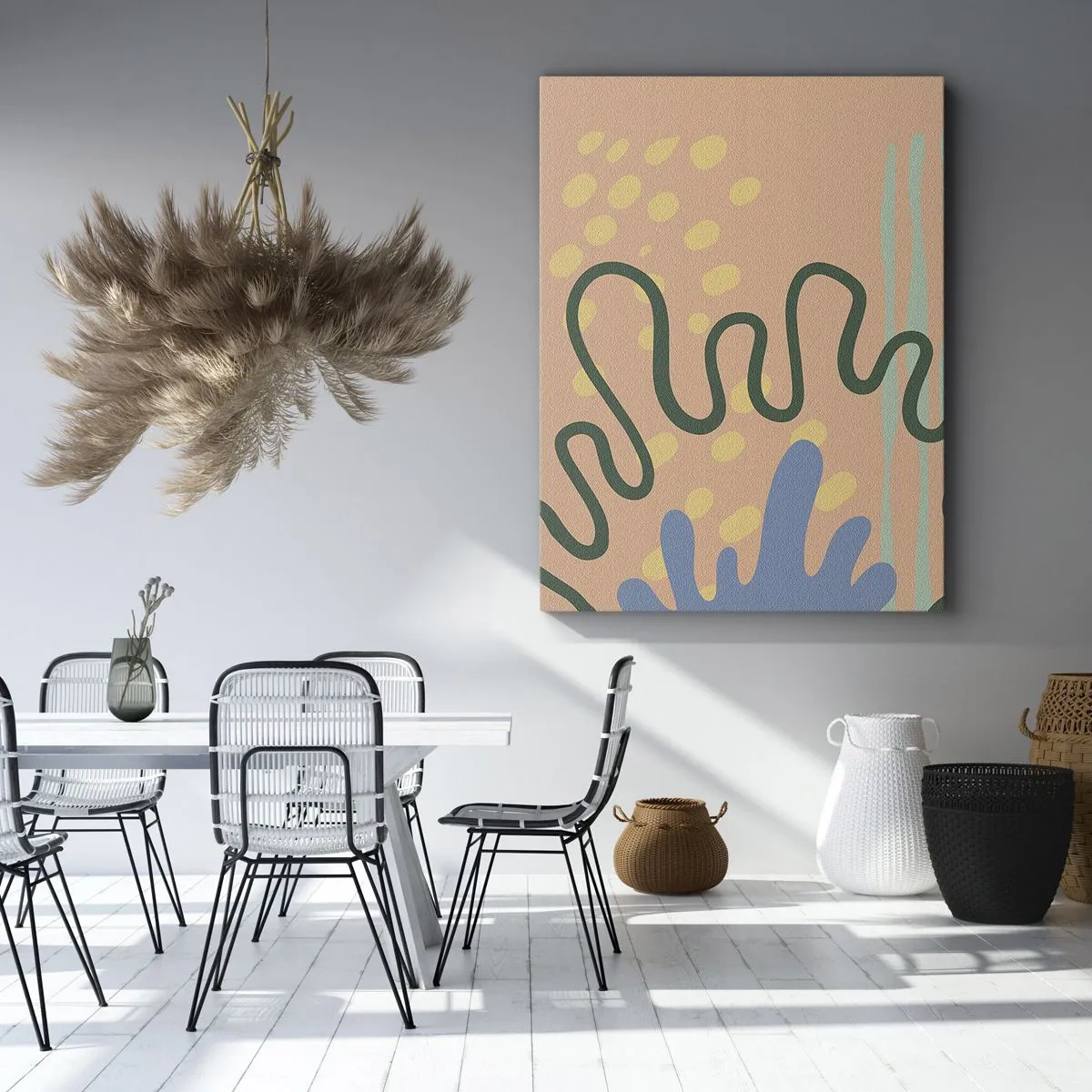 Impression sur toile - Image sur toile - Abstraction : diversité de la nature - 45x80 cm