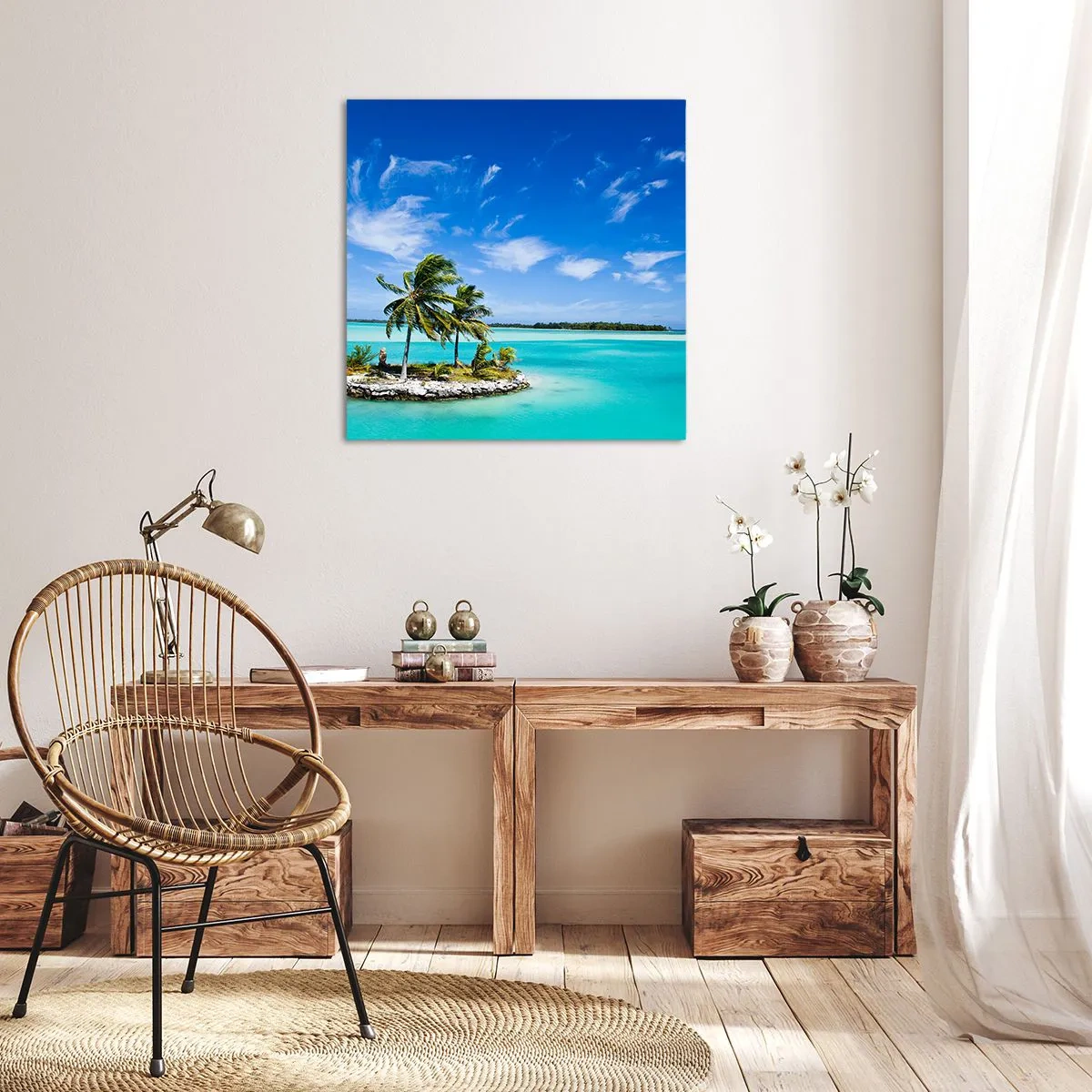 Impression sur toile - Image sur toile - Paradis sur Terre - 40x40 cm