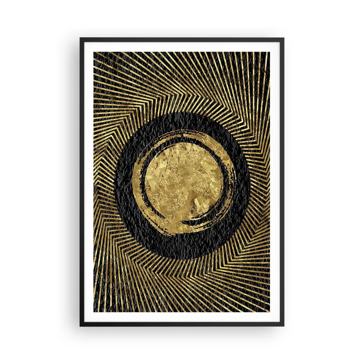 Affiche dans un cadre noir - Poster - Composition glamour - 70x100 cm