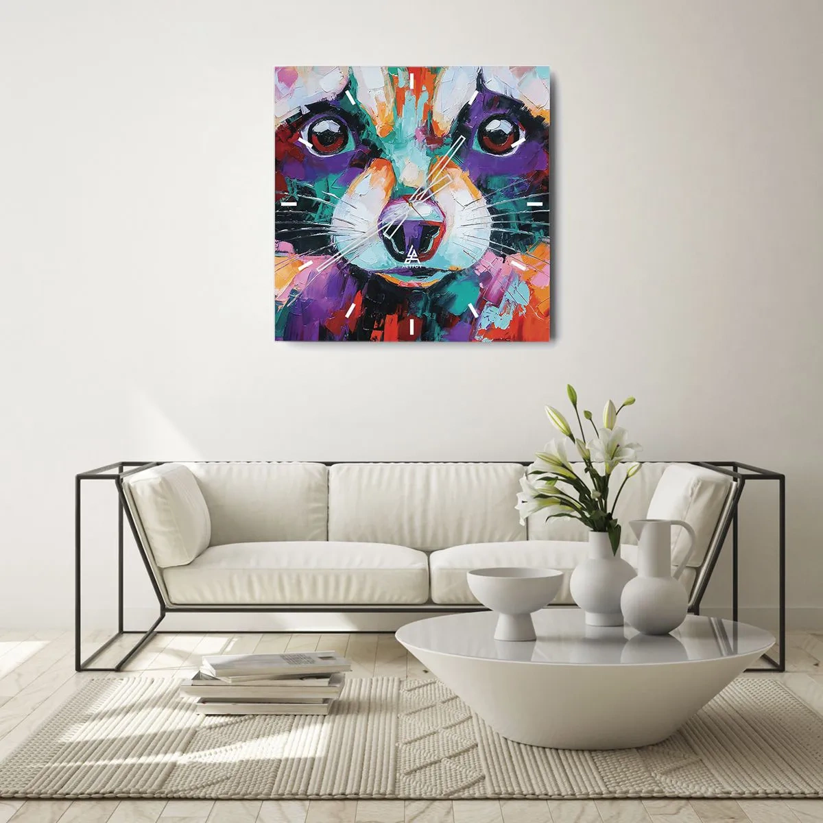 Horloge murale - Pendule murale - Uniquement de belles émotions - 30x30 cm