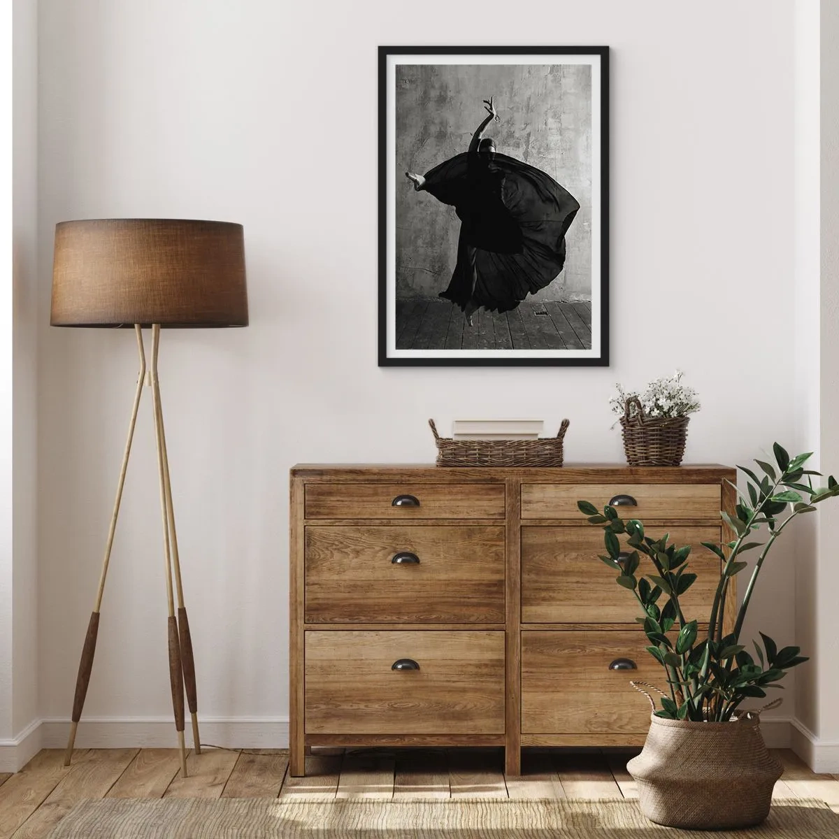 Affiche dans un cadre noir - Poster - Pas plein de passion - 40x50 cm