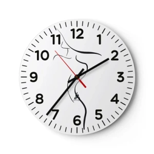 Horloge murale - Pendule murale - Insaisissable comme une vague - 30x30 cm