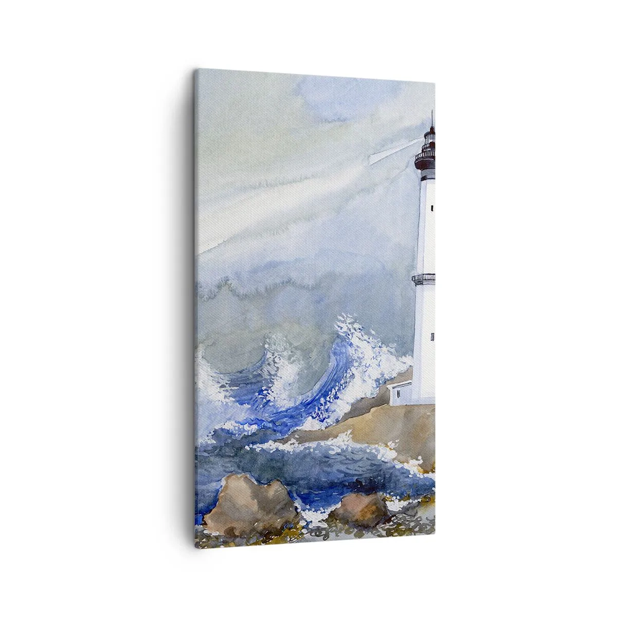 Impression sur toile - Image sur toile - Contre l'obscurité et la tempête - 45x80 cm