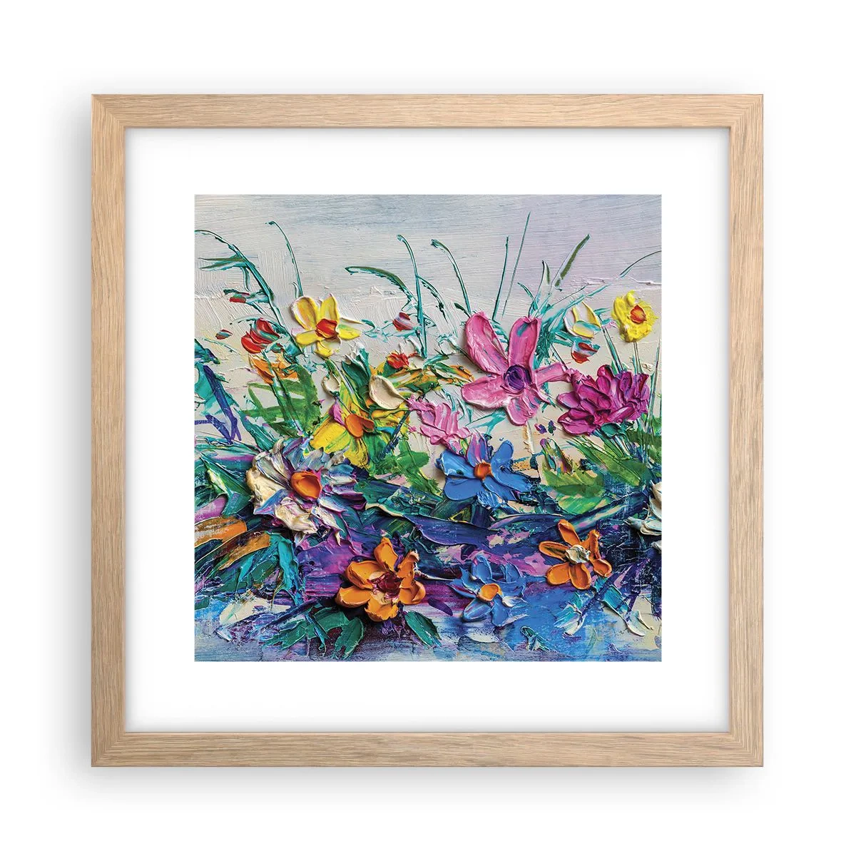 Affiche dans un chêne clair - Poster - Absolument pas une nature morte - 30x30 cm