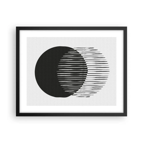 Affiche dans un cadre noir - Poster - Son alter ego - 50x40 cm