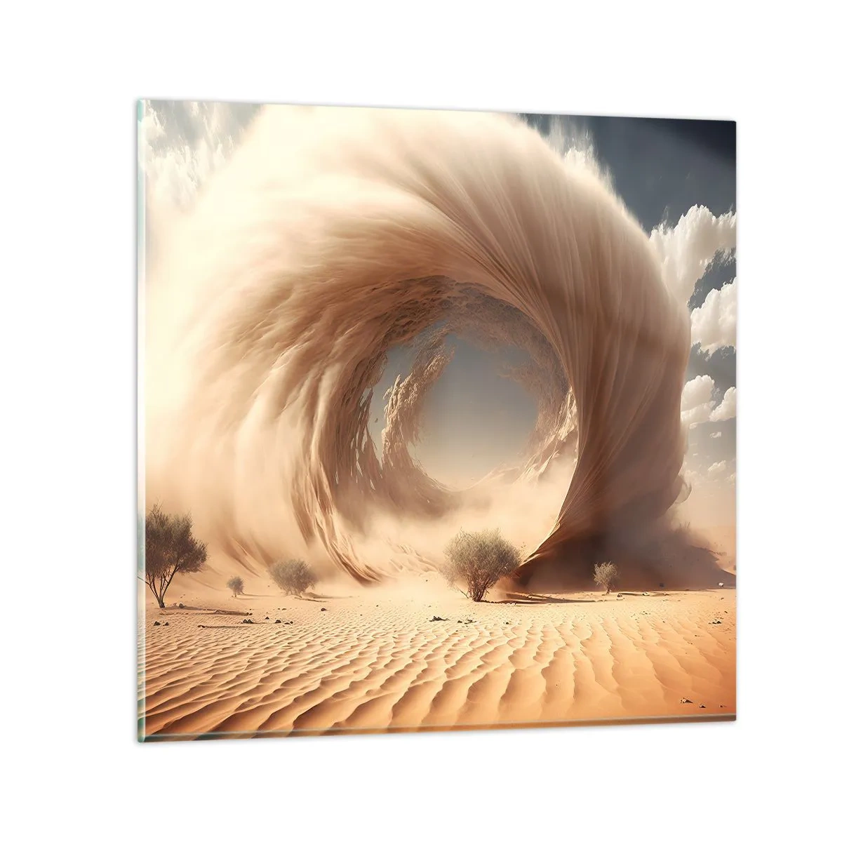 Impression sur verre - Image sur verre - Portail ouvert - 60x60 cm