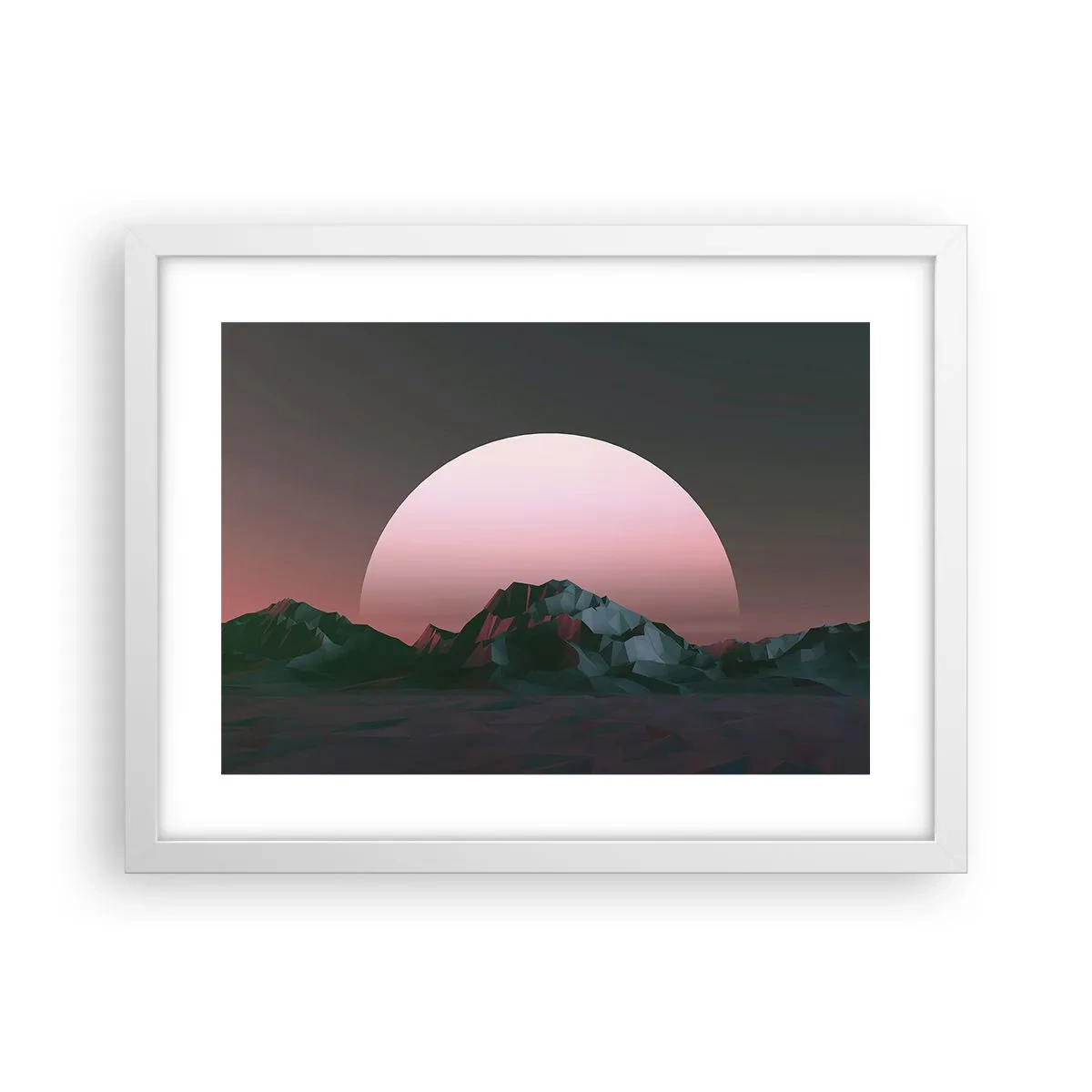 Affiche dans un cadre blanc - Poster - Dans une galaxie voisine - 40x30 cm