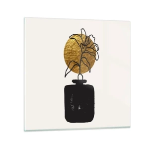 Impression sur verre - Image sur verre - La beauté vaut son pesant d'or - 70x70 cm