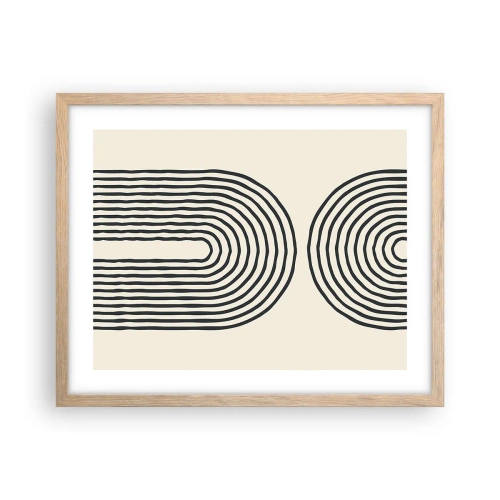 Affiche dans un chêne clair - Poster - Dans un instant... - 50x40 cm